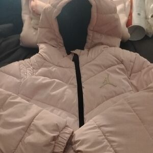Jordan Kids' Soft Pink Puffer Jacket